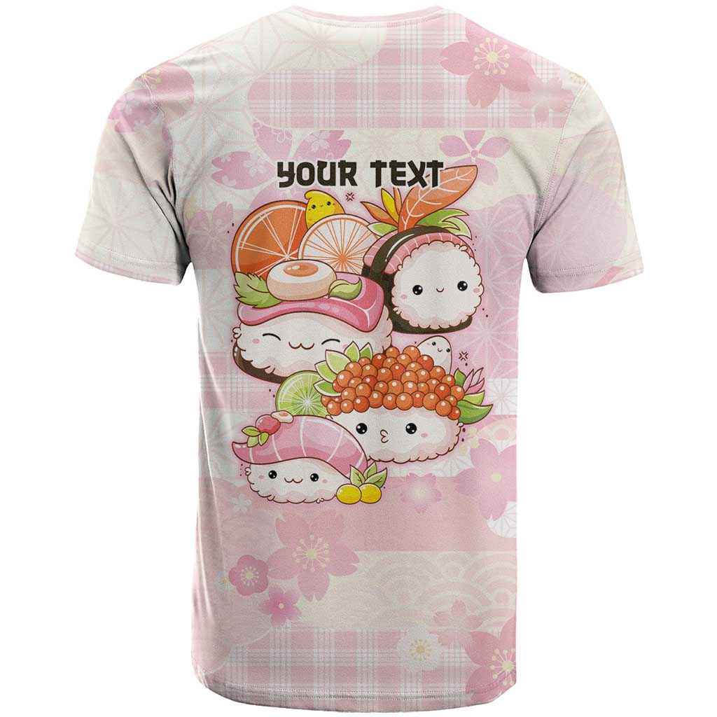 Personalized Japanese Kawaii Sushi T Shirt Pink Wagara Palaka This Is How I Roll - Wonder Print Shop