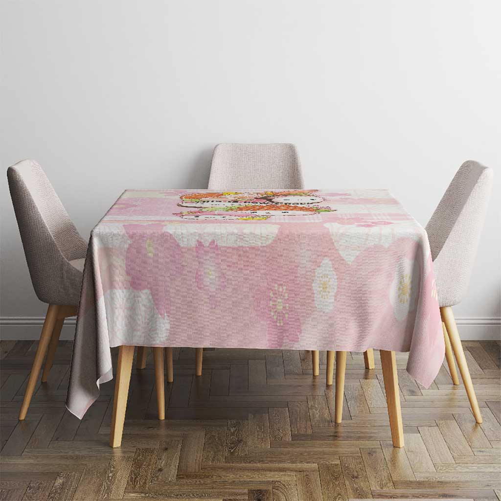 Japanese Kawaii Sushi Tablecloth Pink Wagara Palaka This Is How I Roll - Wonder Print Shop