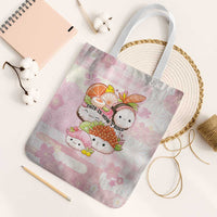 Japanese Kawaii Sushi Tote Bag Pink Wagara Palaka This Is How I Roll - Wonder Print Shop