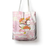 Japanese Kawaii Sushi Tote Bag Pink Wagara Palaka This Is How I Roll - Wonder Print Shop