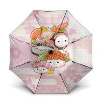 Japanese Kawaii Sushi Umbrella Pink Wagara Palaka This Is How I Roll - Wonder Print Shop