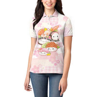 Personalized Japanese Kawaii Sushi Women Polo Shirt Pink Wagara Palaka This Is How I Roll - Wonder Print Shop