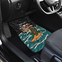 Personalized Japanese Koi Fish Ramen Car Mats Tiki Surfing Wagara Hibiscus Pattern - Wonder Print Shop