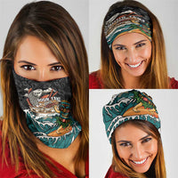 Personalized Japanese Koi Fish Ramen Neck Gaiter Tiki Surfing Wagara Hibiscus Pattern - Wonder Print Shop