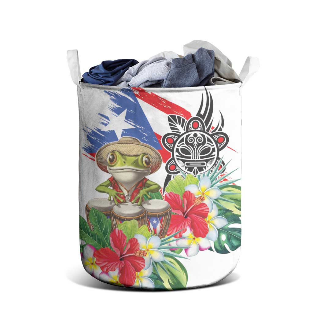 Coqui Frog Puerto Rico Laundry Basket No No Suelte La Bandera