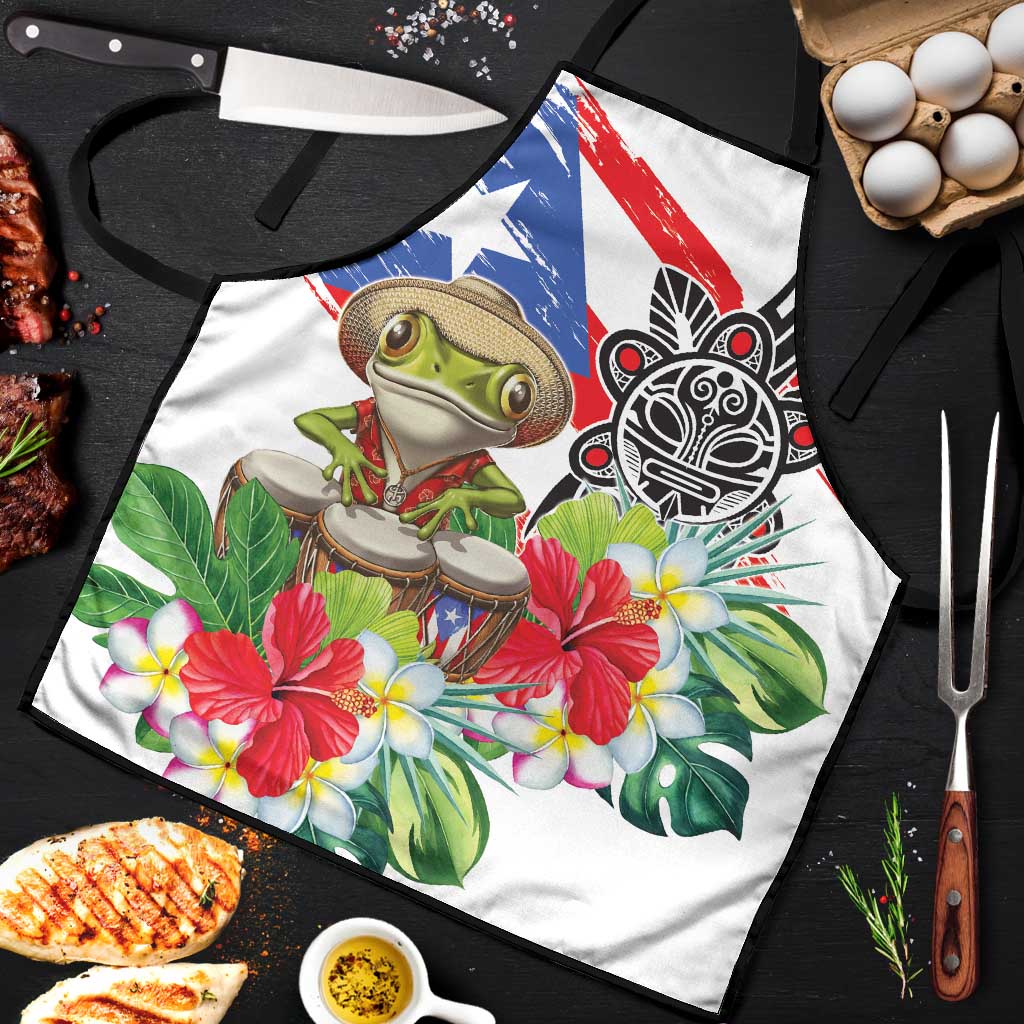 Coqui Frog Puerto Rico Apron No No Suelte La Bandera