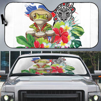 Coqui Frog Puerto Rico Auto Sun Shade No No Suelte La Bandera