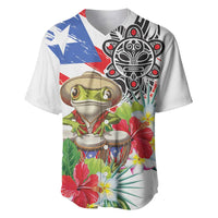 Coqui Frog Puerto Rico Baseball Jersey No No Suelte La Bandera