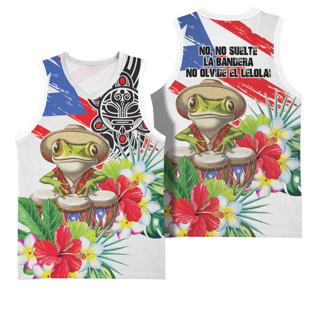 Coqui Frog Puerto Rico Basketball Jersey No No Suelte La Bandera