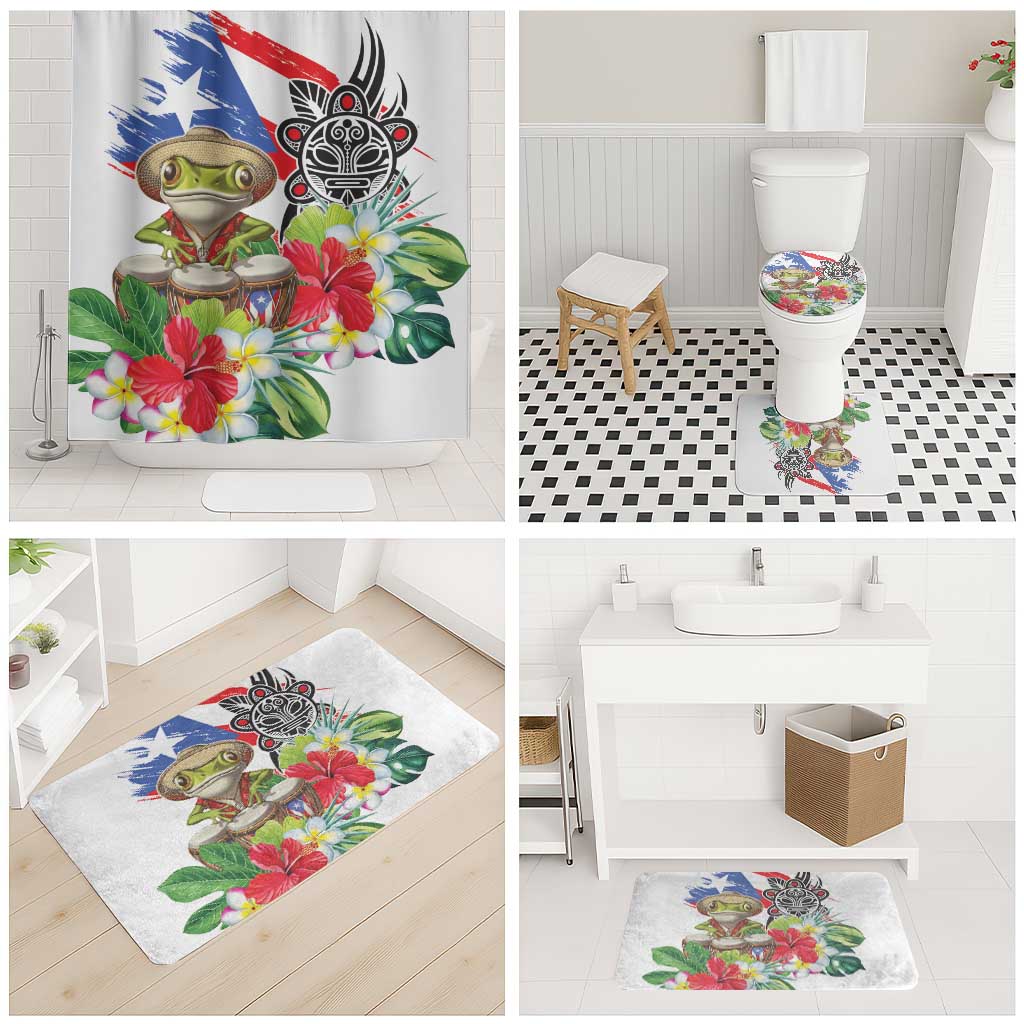 Coqui Frog Puerto Rico Bathroom Set No No Suelte La Bandera