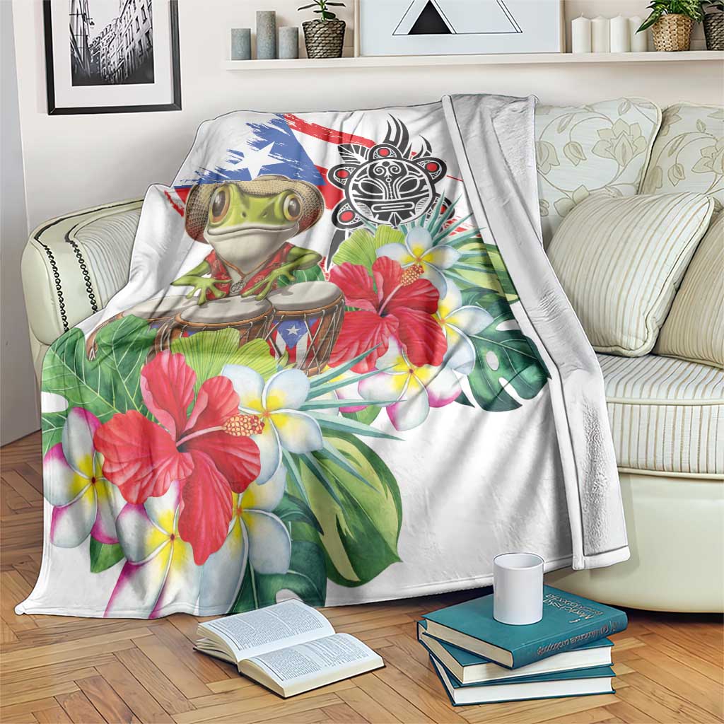 Coqui Frog Puerto Rico Blanket No No Suelte La Bandera