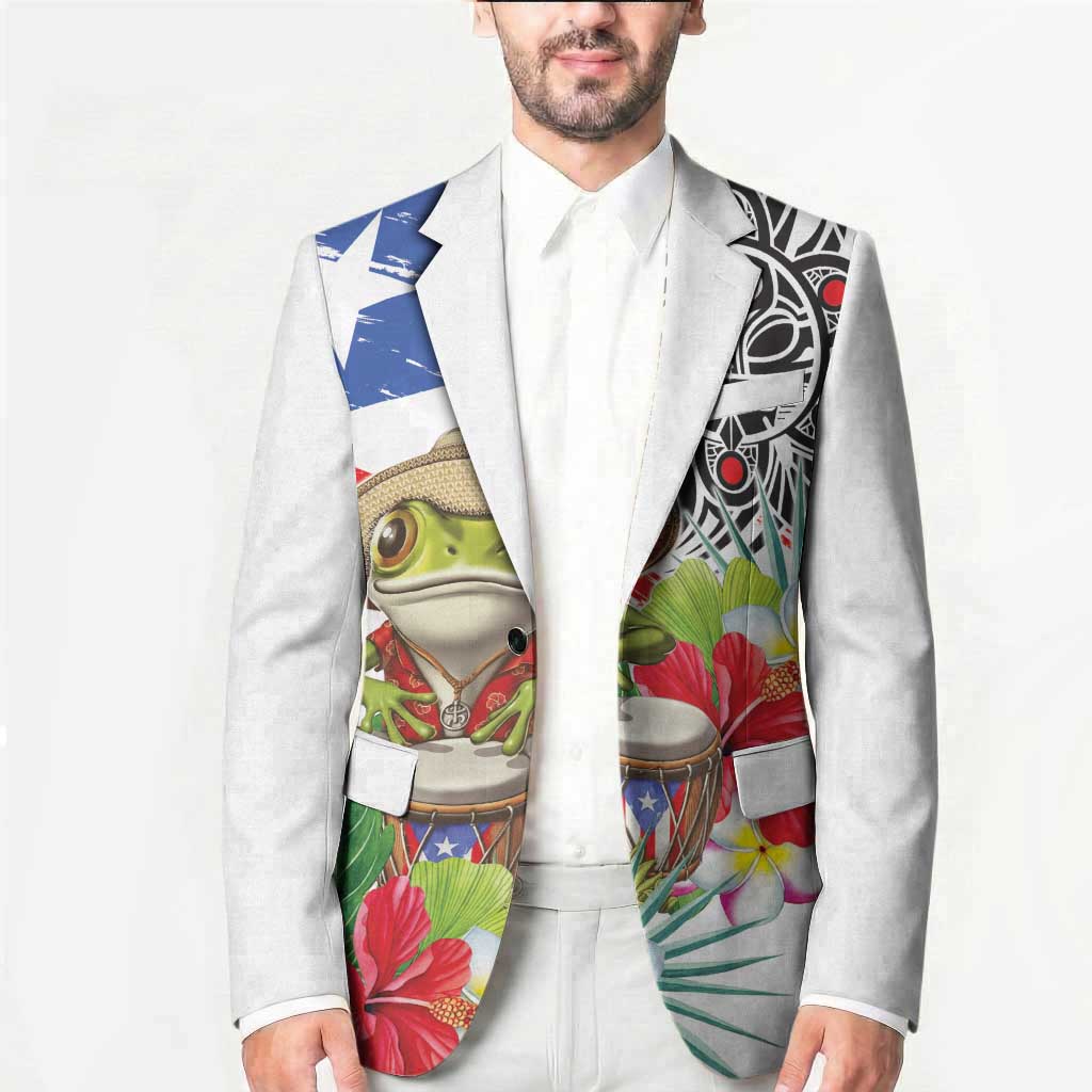 Coqui Frog Puerto Rico Blazer No No Suelte La Bandera