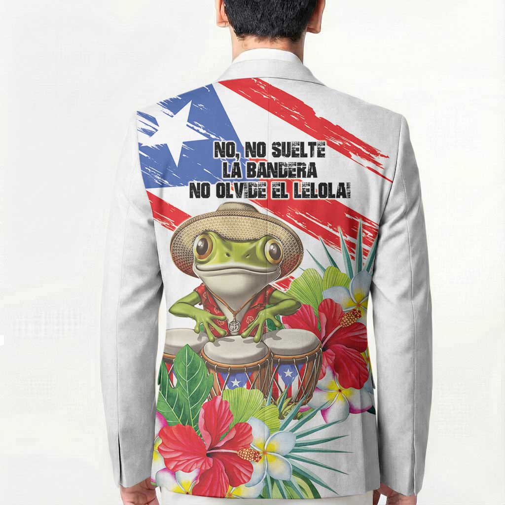 Coqui Frog Puerto Rico Blazer No No Suelte La Bandera