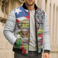 Coqui Frog Puerto Rico Bomber Puffer Jacket No No Suelte La Bandera
