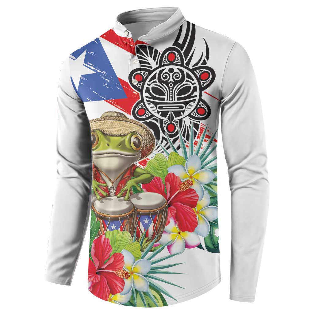 Coqui Frog Puerto Rico Button Sweatshirt No No Suelte La Bandera