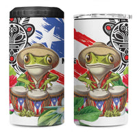 Coqui Frog Puerto Rico 4 in 1 Can Cooler Tumbler No No Suelte La Bandera