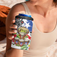 Coqui Frog Puerto Rico 4 in 1 Can Cooler Tumbler No No Suelte La Bandera