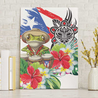 Coqui Frog Puerto Rico Canvas Wall Art No No Suelte La Bandera