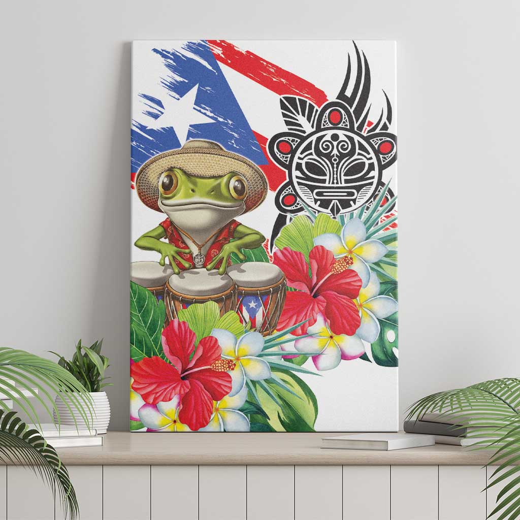 Coqui Frog Puerto Rico Canvas Wall Art No No Suelte La Bandera