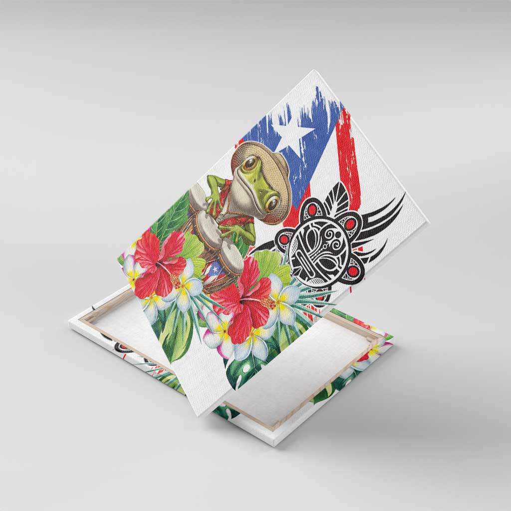 Coqui Frog Puerto Rico Canvas Wall Art No No Suelte La Bandera