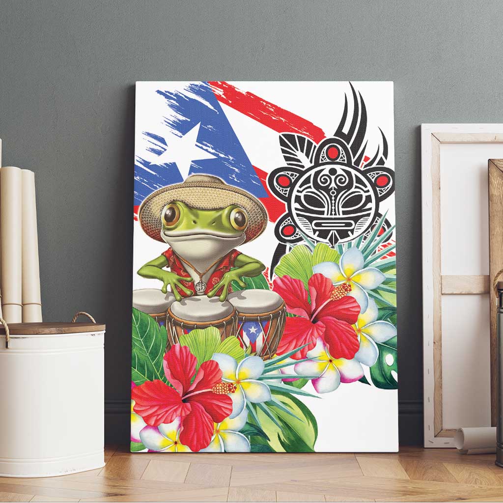 Coqui Frog Puerto Rico Canvas Wall Art No No Suelte La Bandera