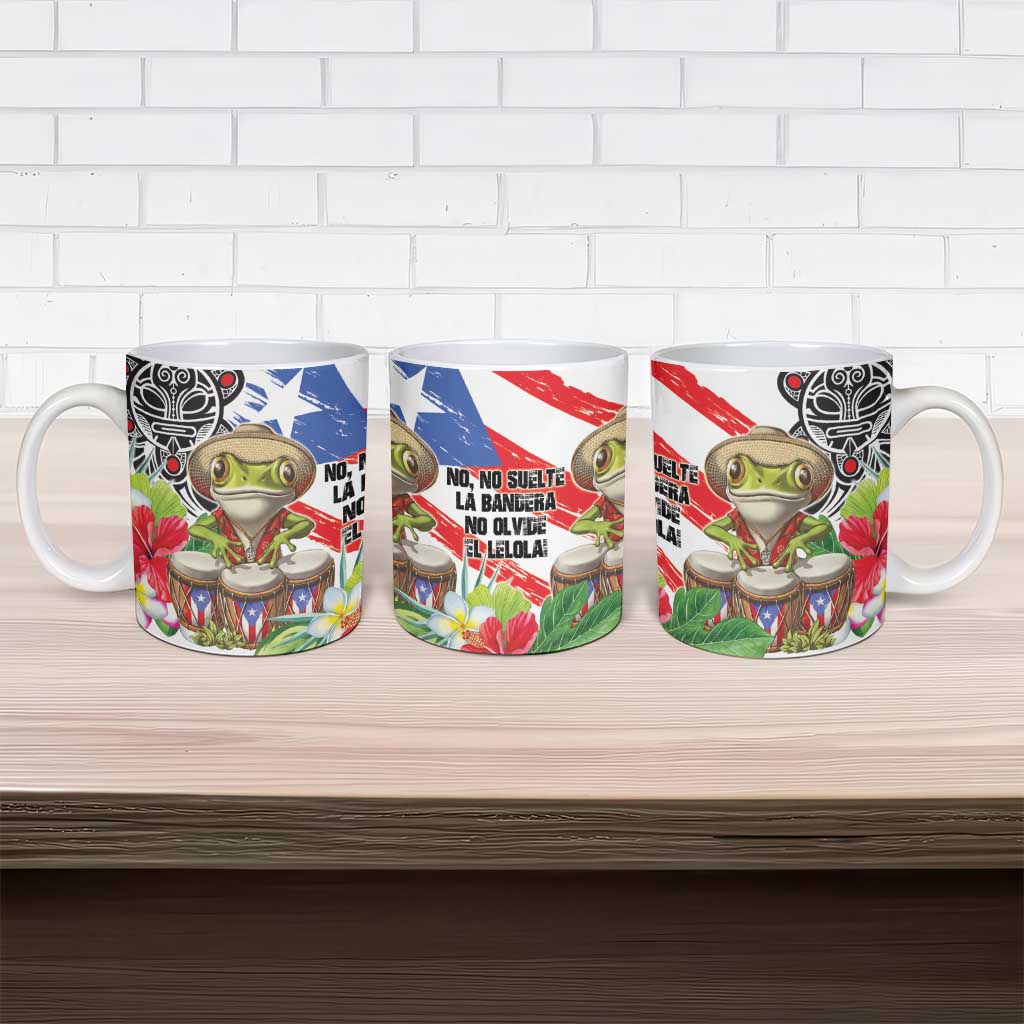 Coqui Frog Puerto Rico Ceramic Mug No No Suelte La Bandera