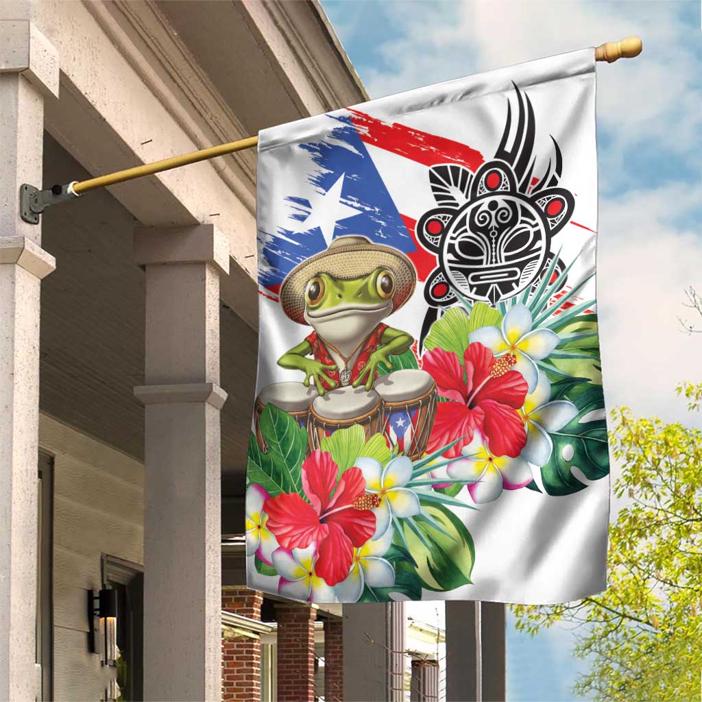 Coqui Frog Puerto Rico Garden Flag No No Suelte La Bandera