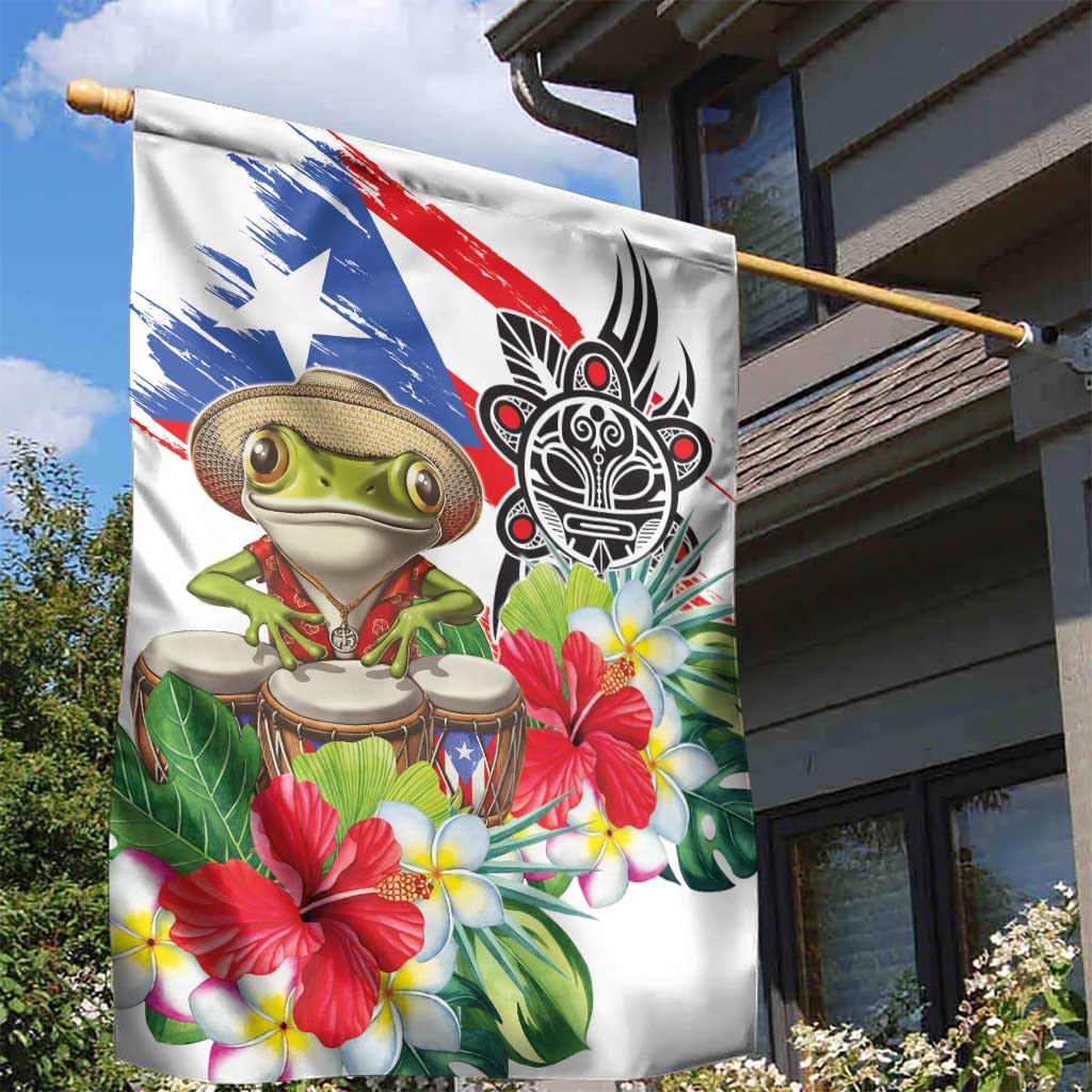 Coqui Frog Puerto Rico Garden Flag No No Suelte La Bandera