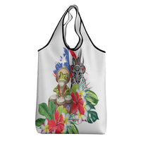 Coqui Frog Puerto Rico Grocery Bag No No Suelte La Bandera