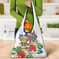 Coqui Frog Puerto Rico Grocery Bag No No Suelte La Bandera