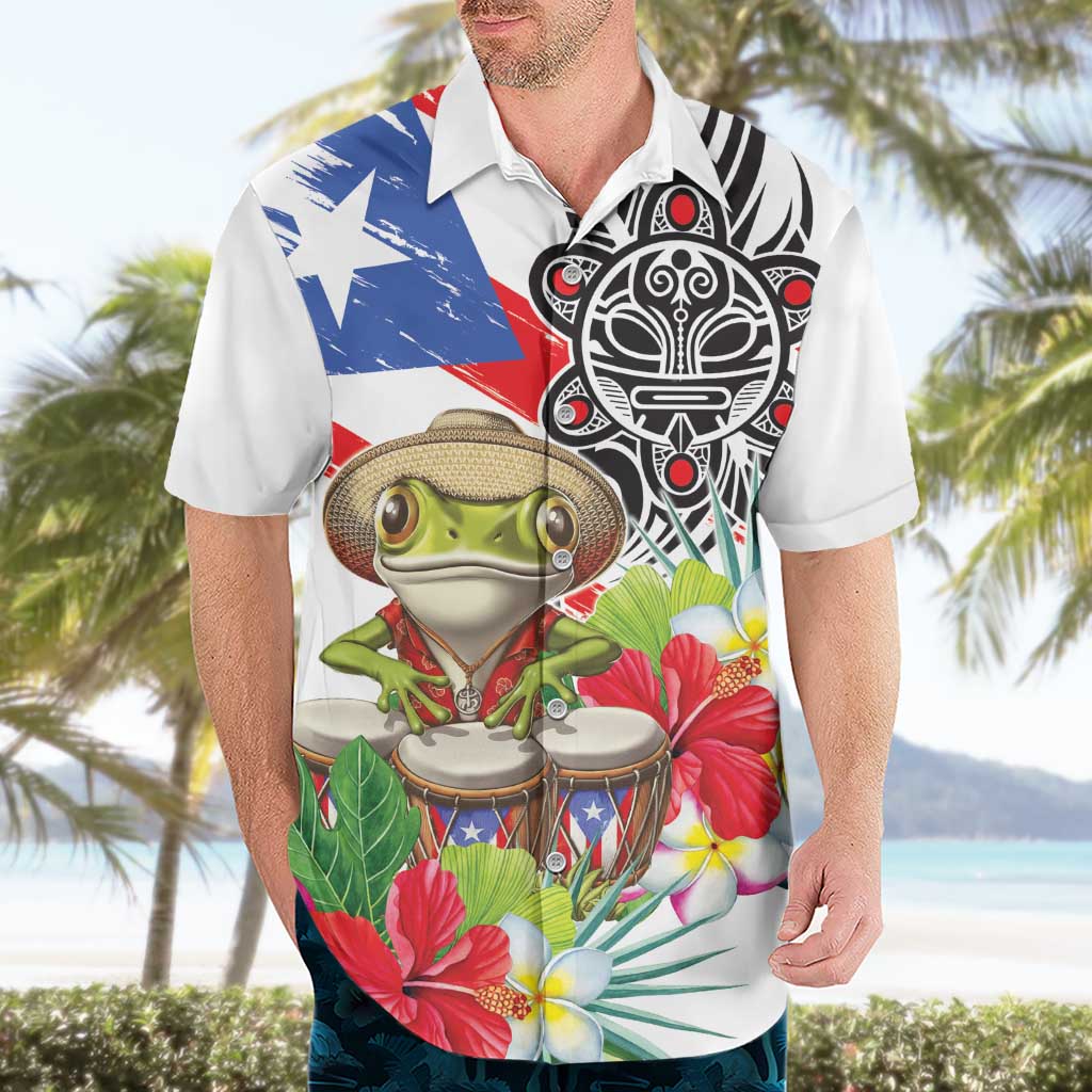 Coqui Frog Puerto Rico Hawaiian Shirt No No Suelte La Bandera