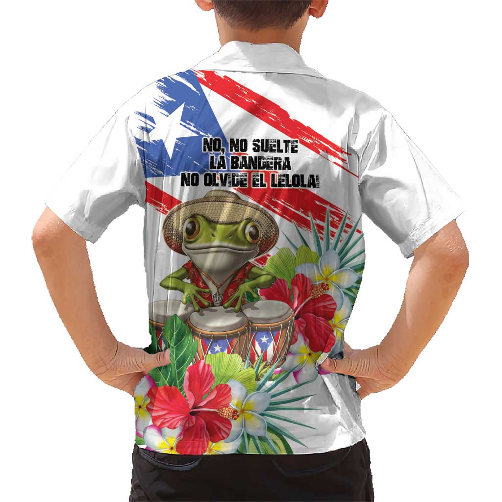 Coqui Frog Puerto Rico Hawaiian Shirt No No Suelte La Bandera