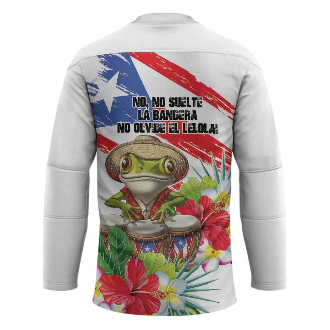 Coqui Frog Puerto Rico Hockey Jersey No No Suelte La Bandera