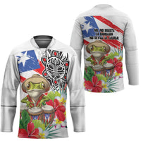 Coqui Frog Puerto Rico Hockey Jersey No No Suelte La Bandera