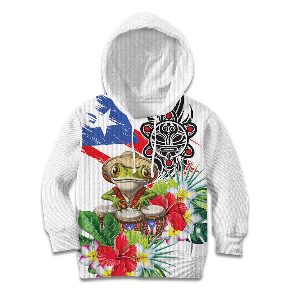 Coqui Frog Puerto Rico Kid Hoodie No No Suelte La Bandera