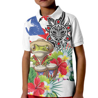 Coqui Frog Puerto Rico Kid Polo Shirt No No Suelte La Bandera