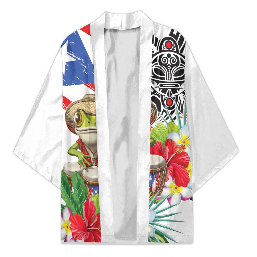 Coqui Frog Puerto Rico Kimono No No Suelte La Bandera