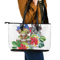 Coqui Frog Puerto Rico Leather Tote Bag No No Suelte La Bandera