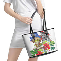Coqui Frog Puerto Rico Leather Tote Bag No No Suelte La Bandera