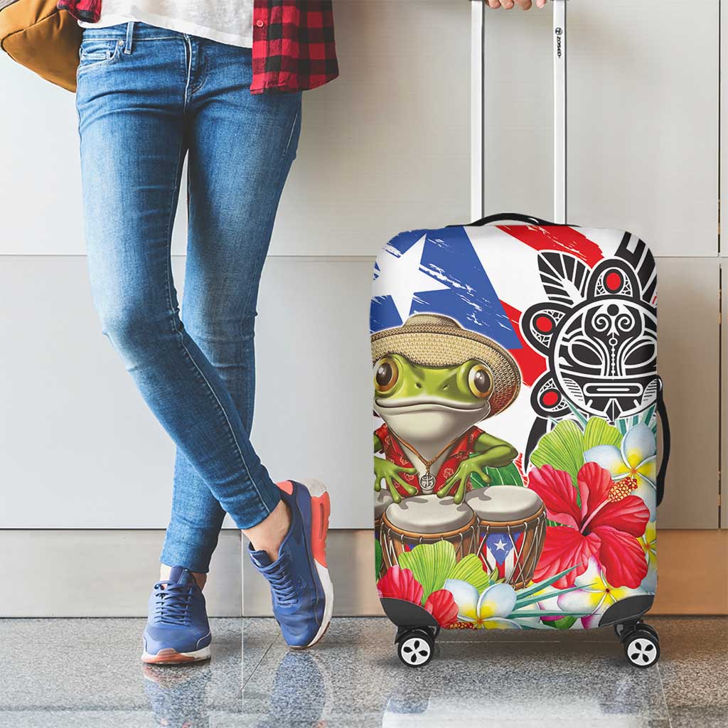 Coqui Frog Puerto Rico Luggage Cover No No Suelte La Bandera