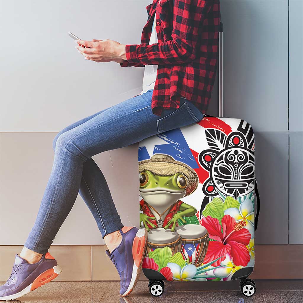 Coqui Frog Puerto Rico Luggage Cover No No Suelte La Bandera