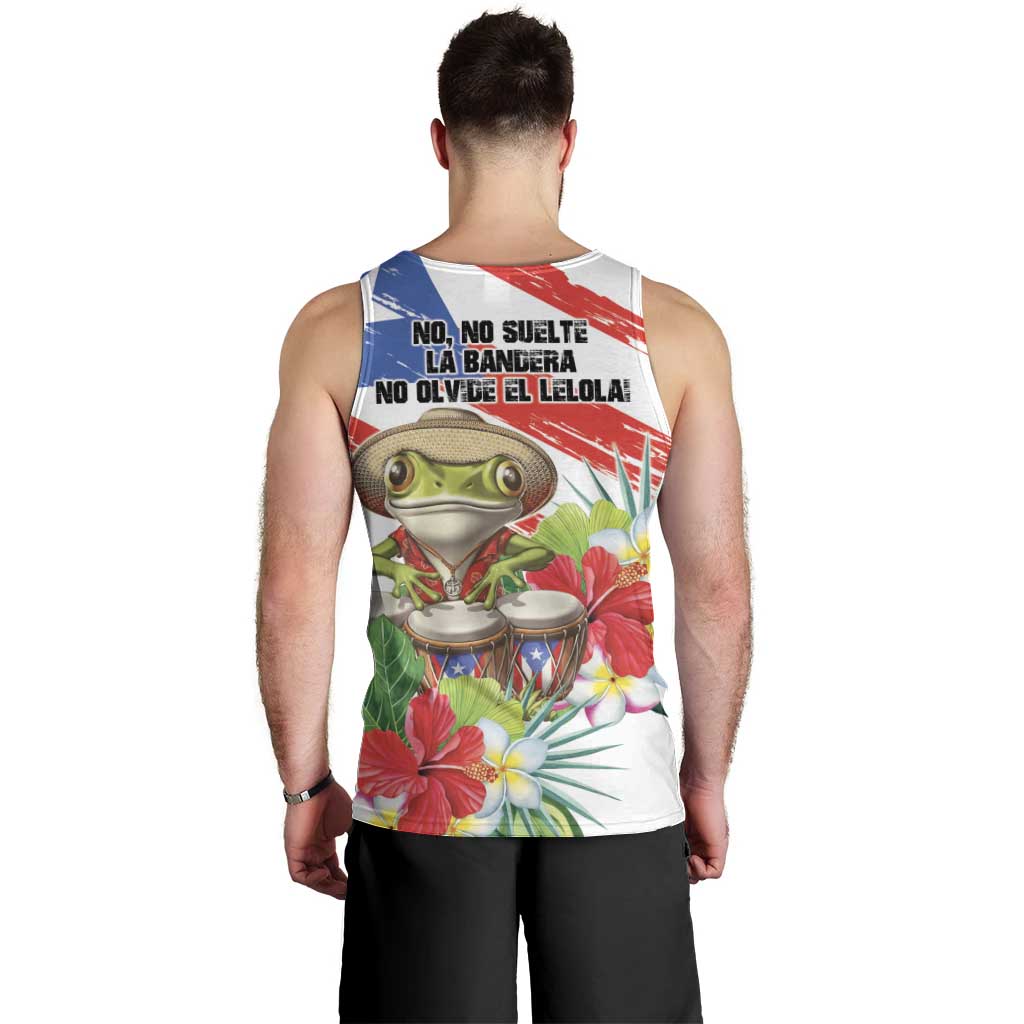 Coqui Frog Puerto Rico Men Tank Top No No Suelte La Bandera