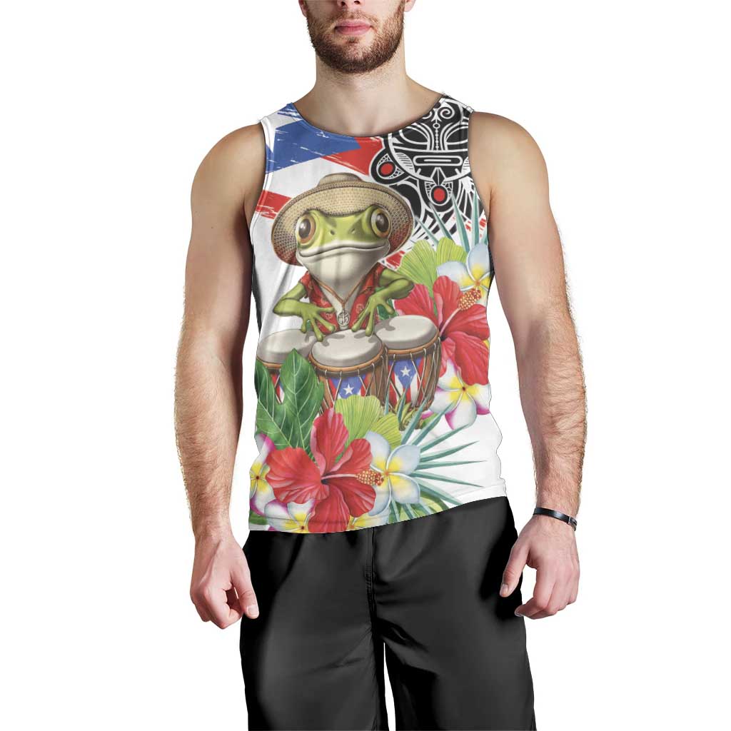 Coqui Frog Puerto Rico Men Tank Top No No Suelte La Bandera