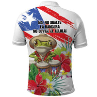 Coqui Frog Puerto Rico Polo Shirt No No Suelte La Bandera