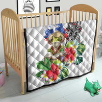 Coqui Frog Puerto Rico Quilt No No Suelte La Bandera