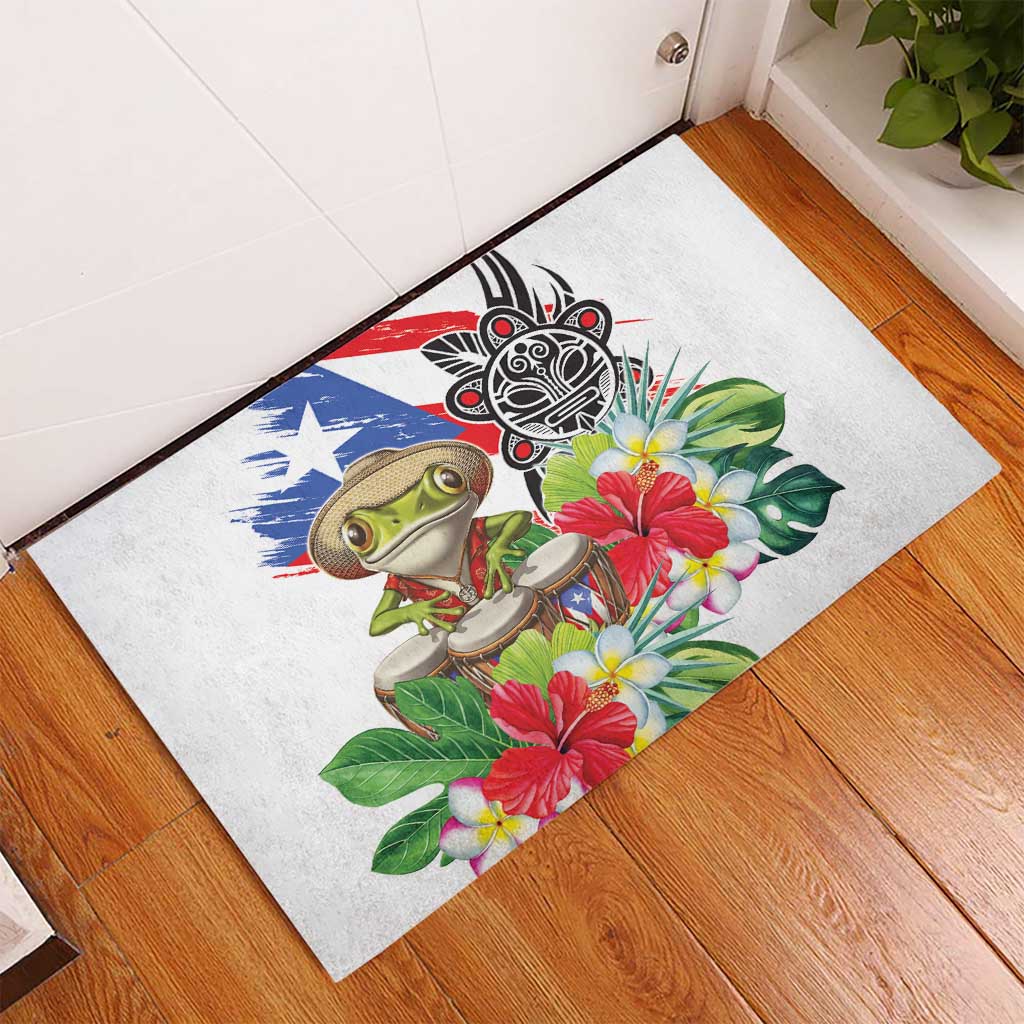 Coqui Frog Puerto Rico Rubber Doormat No No Suelte La Bandera