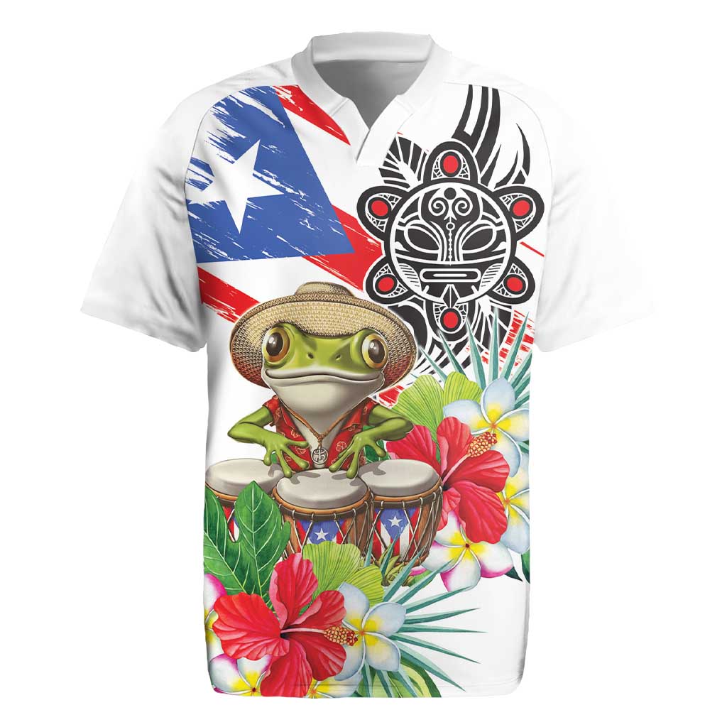 Coqui Frog Puerto Rico Rugby Jersey No No Suelte La Bandera