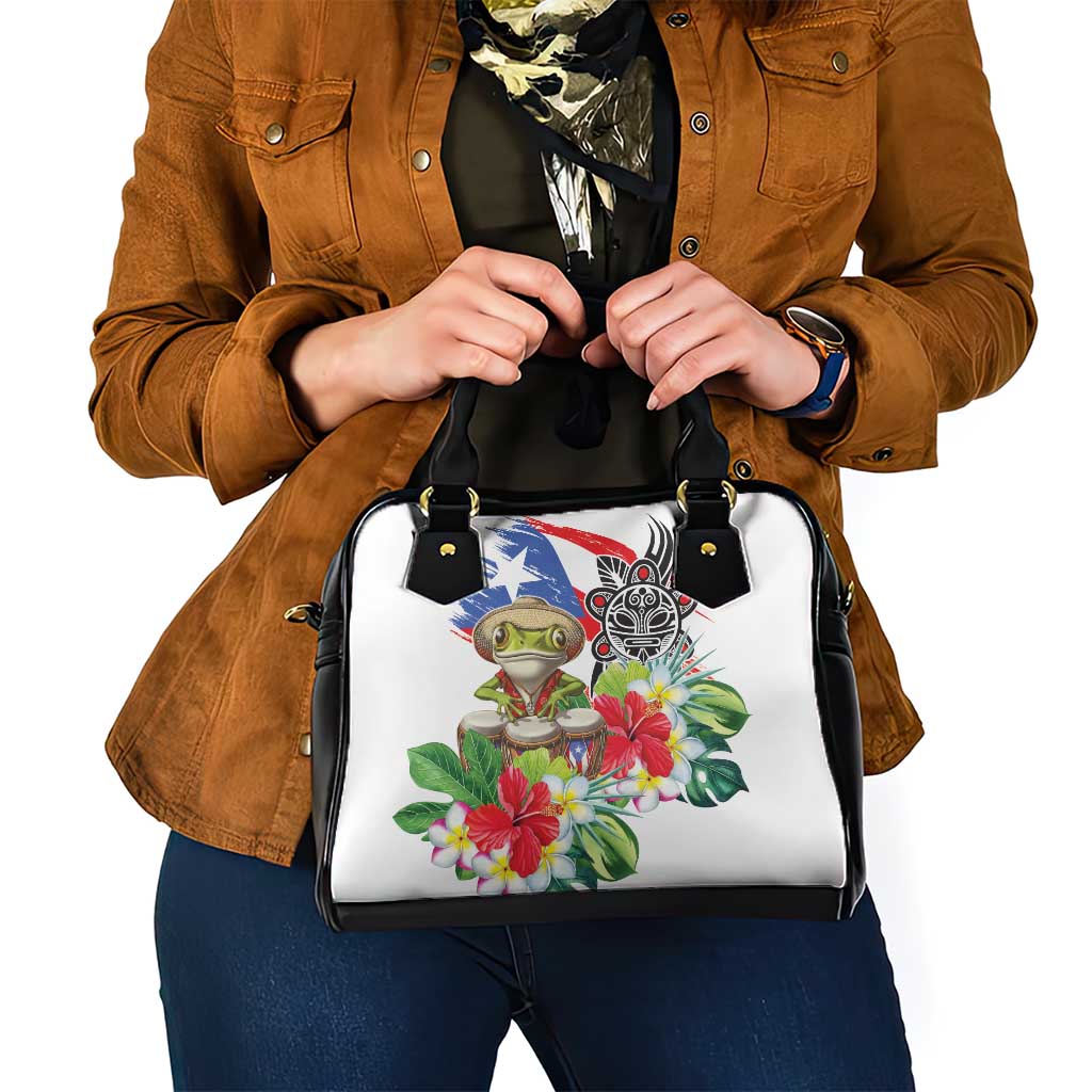 Coqui Frog Puerto Rico Shoulder Handbag No No Suelte La Bandera