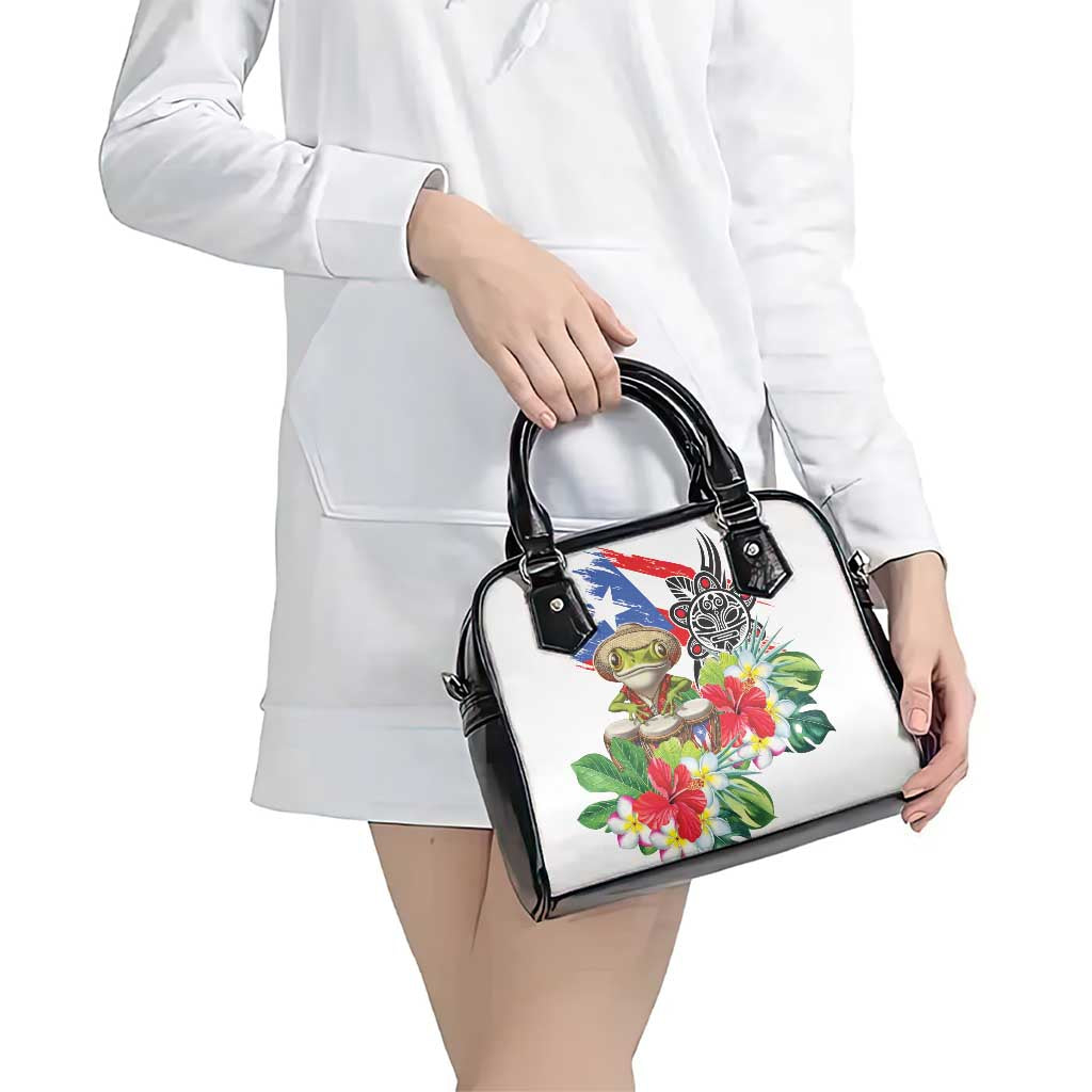 Coqui Frog Puerto Rico Shoulder Handbag No No Suelte La Bandera