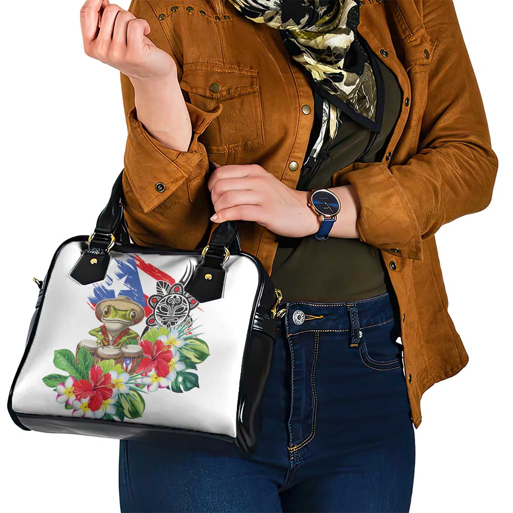 Coqui Frog Puerto Rico Shoulder Handbag No No Suelte La Bandera